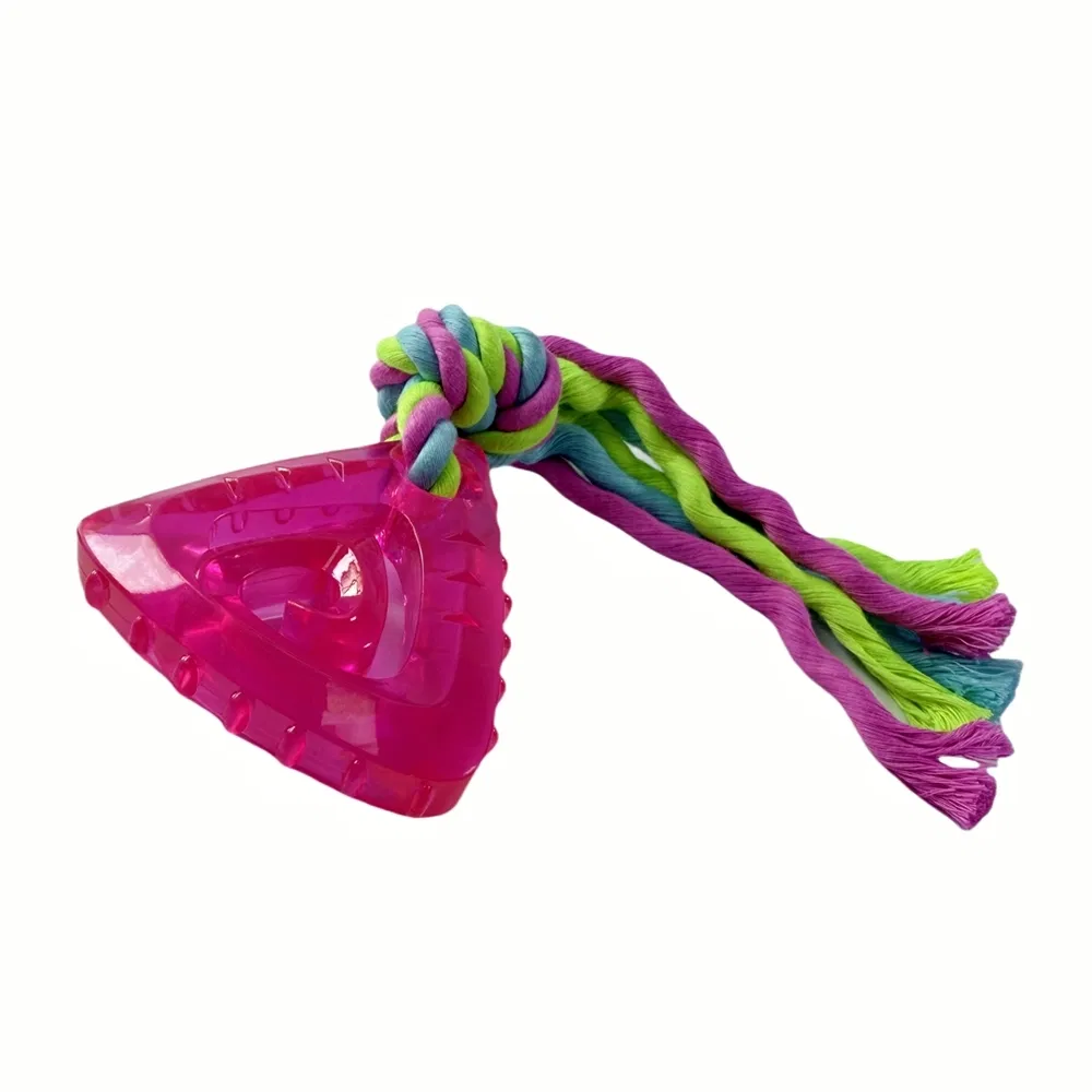 Colorful Rope Tug Pet Toy for Interactive Pulling Games