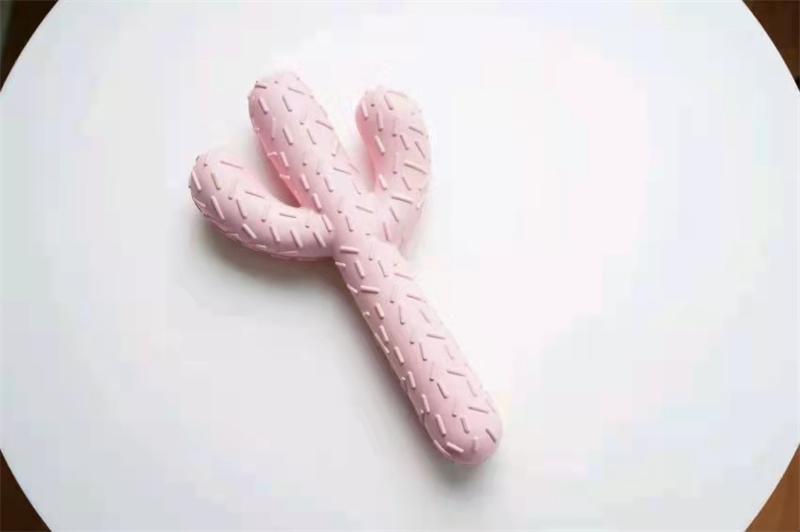 Amazon Hot Sale Cactus Shape Pet Dental Care Dog Toothbrush Stick Teeth Cleaning Brush Dental Dog Chew Toy