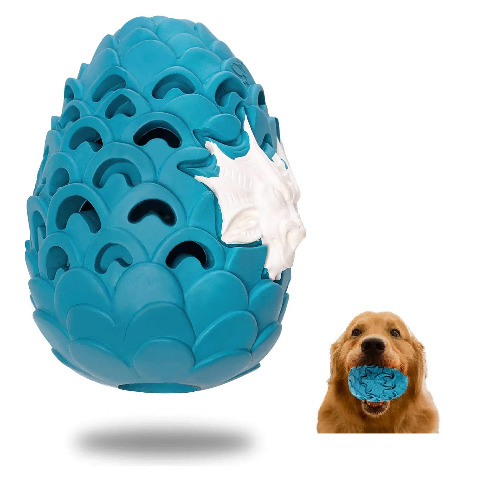 Outdoor Training Eco-Friendly Halloween Natural Rubber Egg Dog Chew Toy