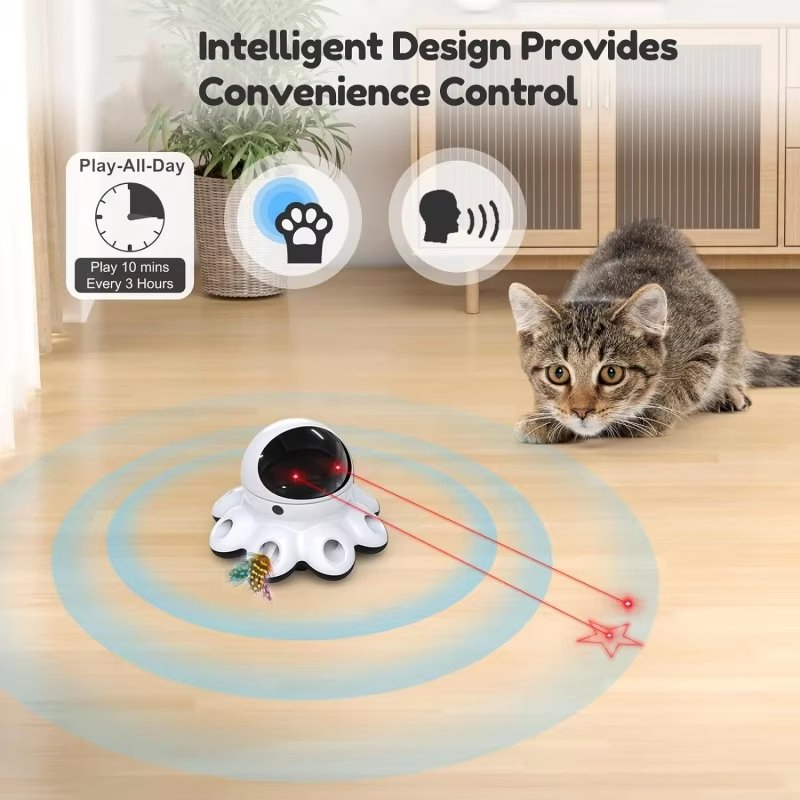 New Interactive Automatic Electronic Smart Sensor Kitten Laser Toys for Indoor Exercise Cat Pet Toys