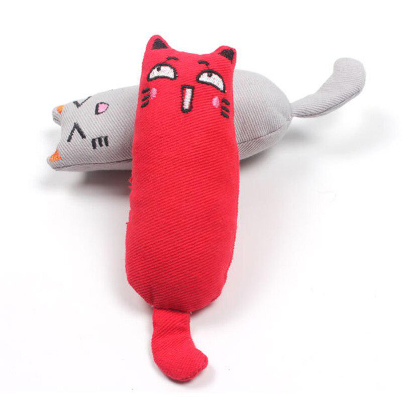 Hot Sales New Design Embroidered Custom Plush Cat Toy Stuffed with Catnip Pet Toys