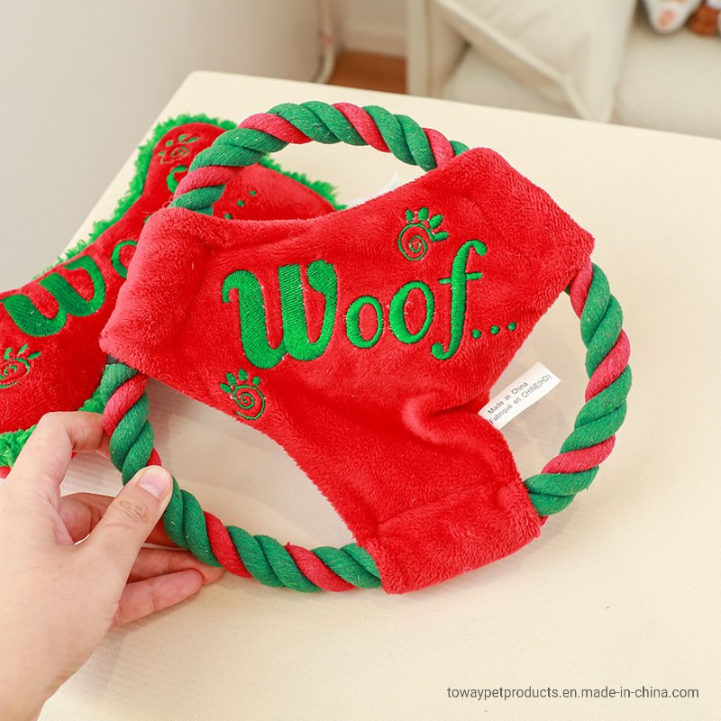 Design Pup Accessories Plush Pet Dog Training Frisbee Toys