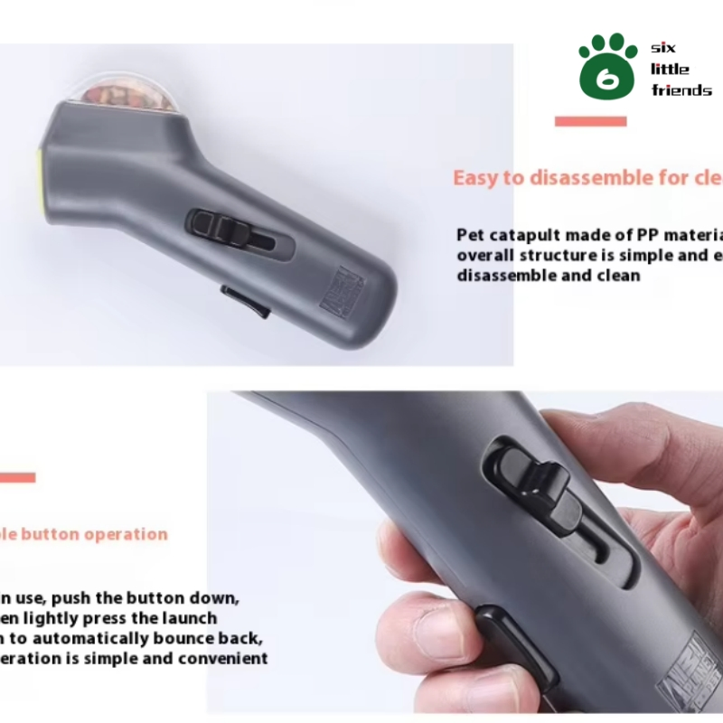 Pet Snack Launcher Toy for Engaging Outdoor Play