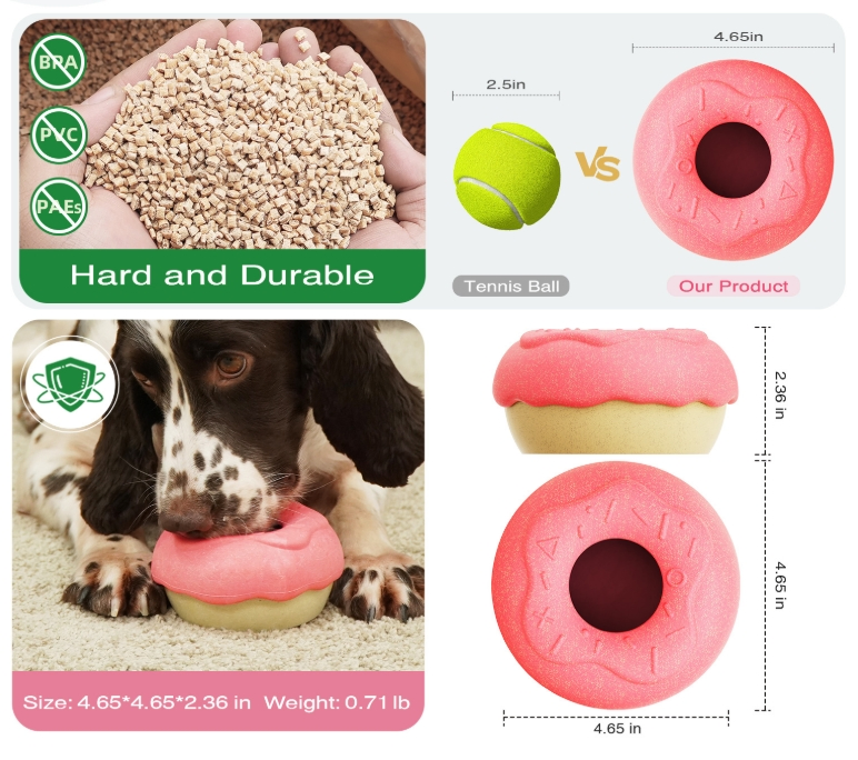 Factory Pet Supplies Wholesale Company Best-Selling Dog Product Donut Food Teething Training Dog Toys