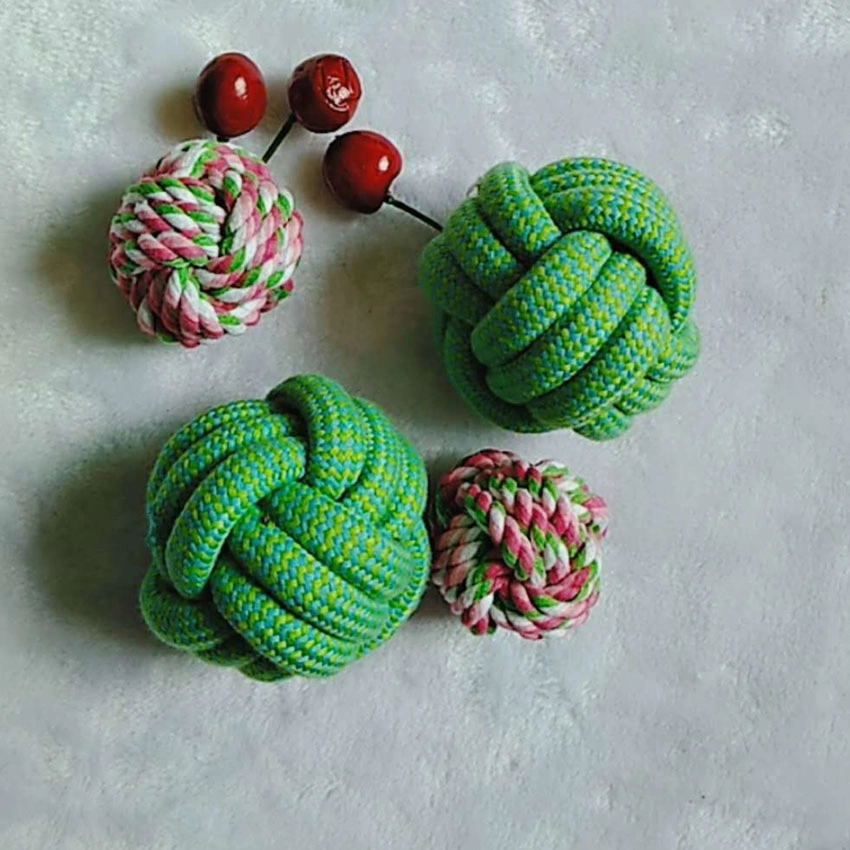 Pet Accessories Cotton Rope Dog Toys Pet Chew Ball Dog Teeth Cleaning Toys