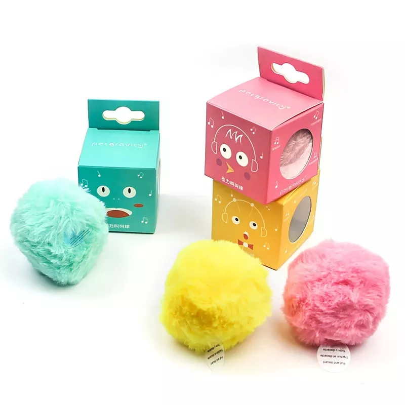 Electronic Brinquedo Pet Automatic Motorised Cat Toys New Gravity Ball Smart Touch Sounding Interactive Pet Toys Squeak Ball