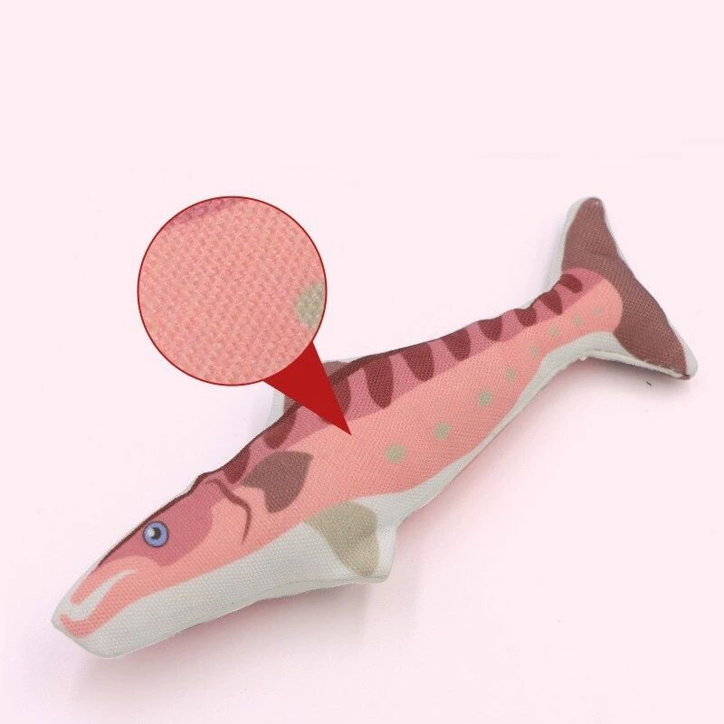 Cat Fish Toy Catnip Canvas Cat Chew Fish Pet Products Interactive Fish Cat Chew Toy