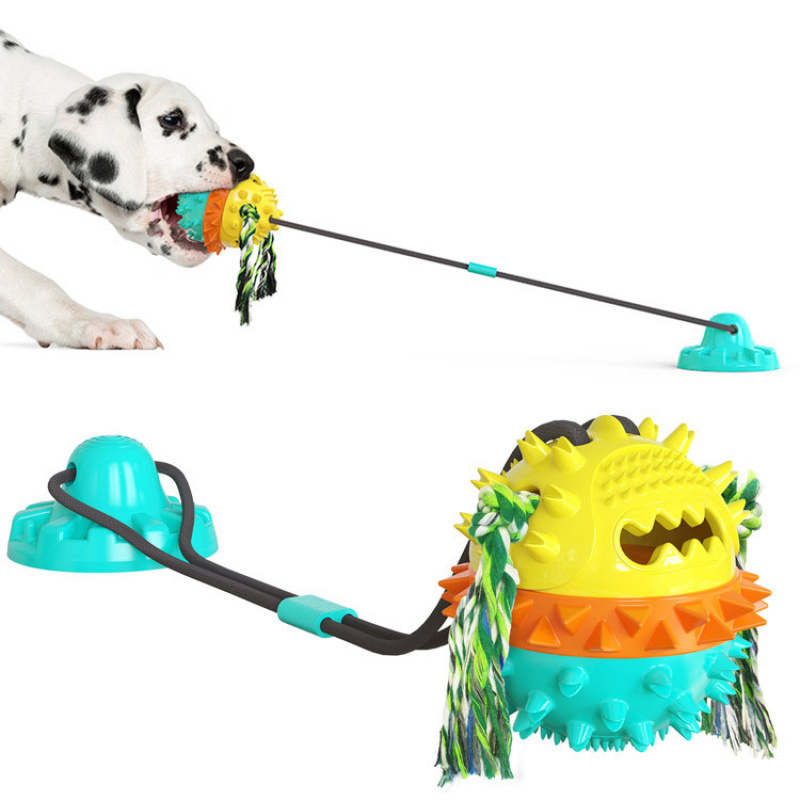 Bestseller Pet Supplies Manufacturer Wholesale Company Bell-Ringing Food-Missing Ball Tug-of-War Dog Toy