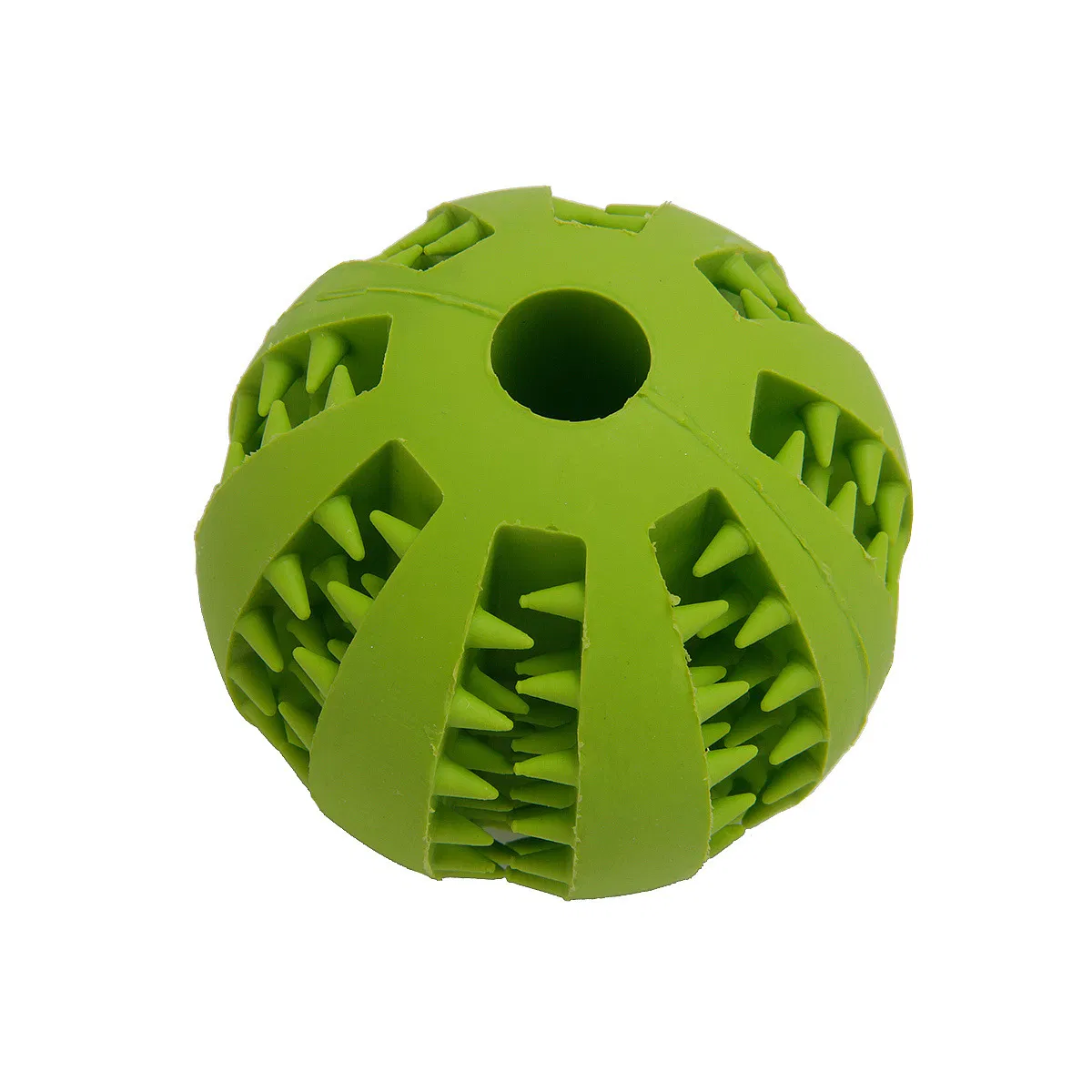 Nontoxic Bite Resistant Toy Ball for Pet Dogs Puppy Cat Dog Pet Food Treat Feeder Chew Tooth Cleaning Ball