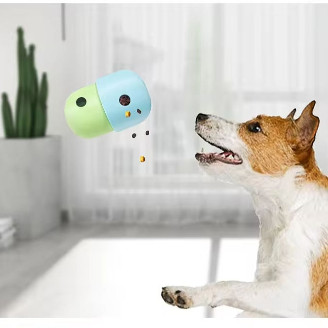 Interactive Silicone Dog Toy for Pets with Puzzle Food Feeder