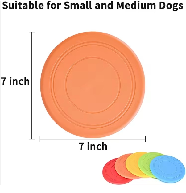 Outdoor Sports Pet Interactive Toys Round TPR Pet Flying Disk Dog Toy