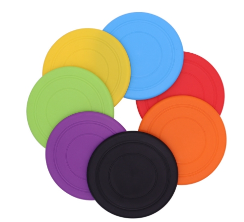 Manufacturer Wholesale Food Grade Silicone Customized Floating Pet Training Toy Interactive Chew Toys Saucer Dog Frisbeed