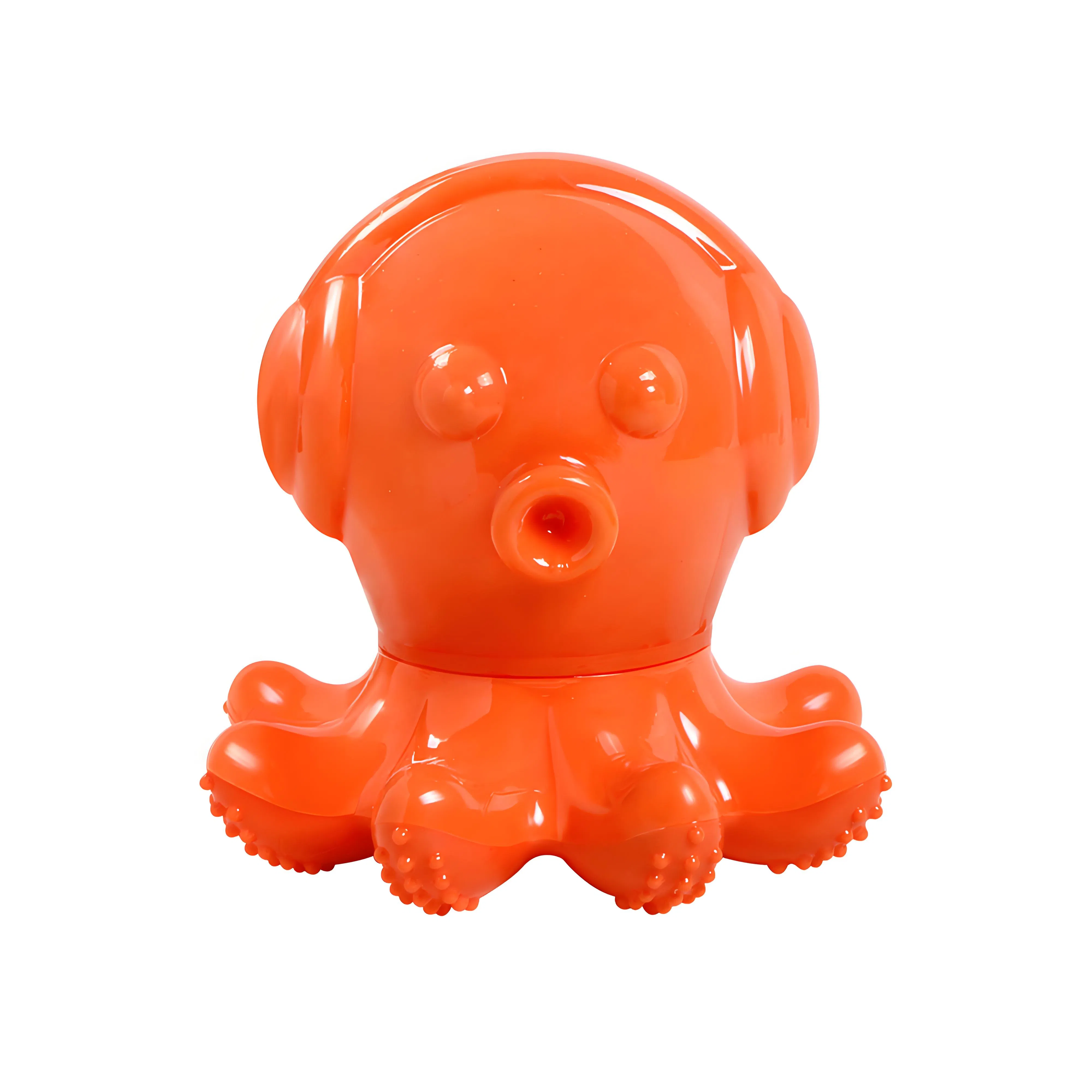 TPR Octopus Dog Chew Toy with Headphones - Durable Squeaky Pet Toys for Aggressive Chewers, Puppy Teething, Pet Supplies
