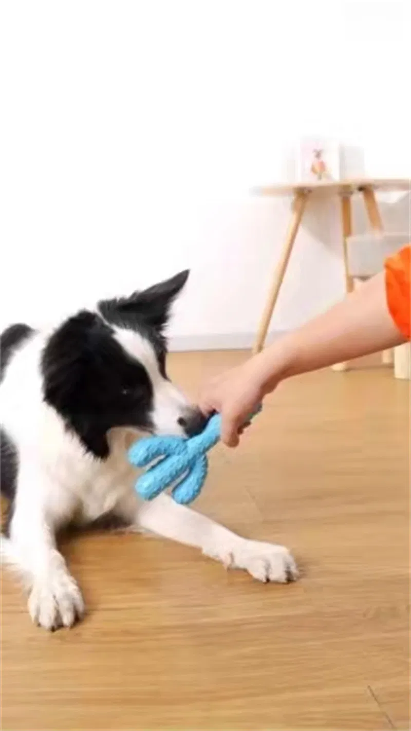 Amazon Hot Sale Cactus Shape Pet Dental Care Dog Toothbrush Stick Teeth Cleaning Brush Dental Dog Chew Toy