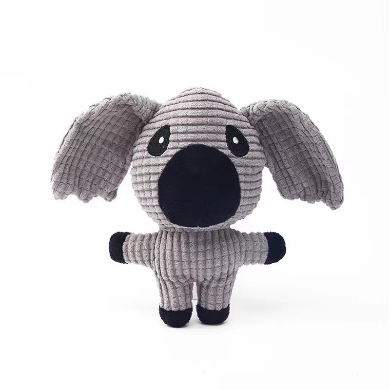 Pet Dog Plush Toy Sound Toy Cute Animal Shape Chew and Teething Educational Toy