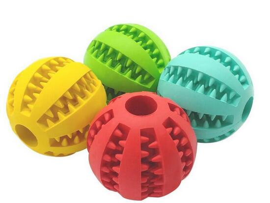 Wholesale Dog Toys Rubber Puzzle Treated Ball Pet Iq Toy
