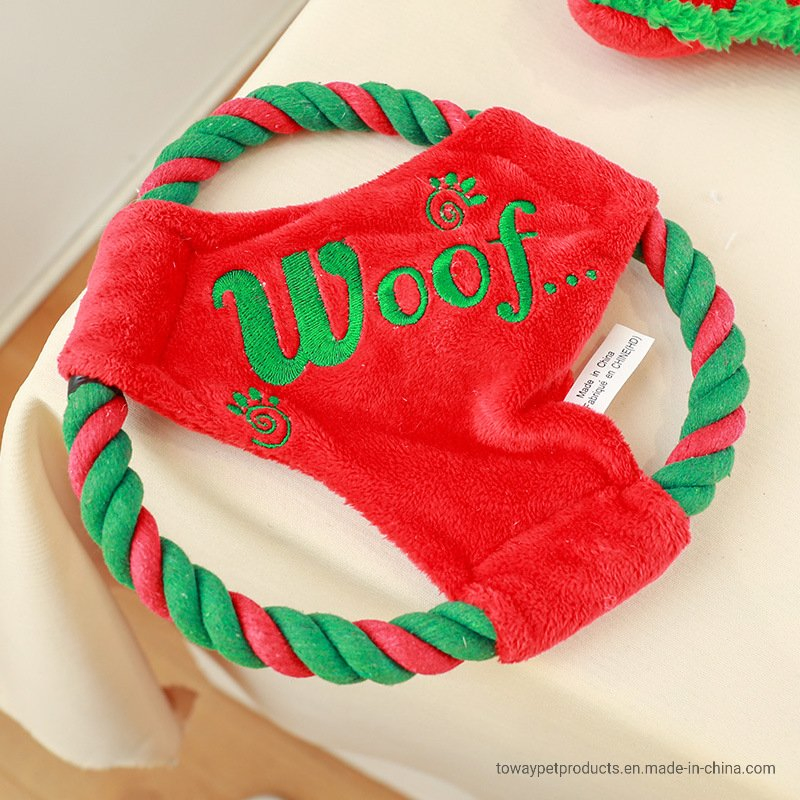 Design Pup Accessories Plush Pet Dog Training Frisbee Toys