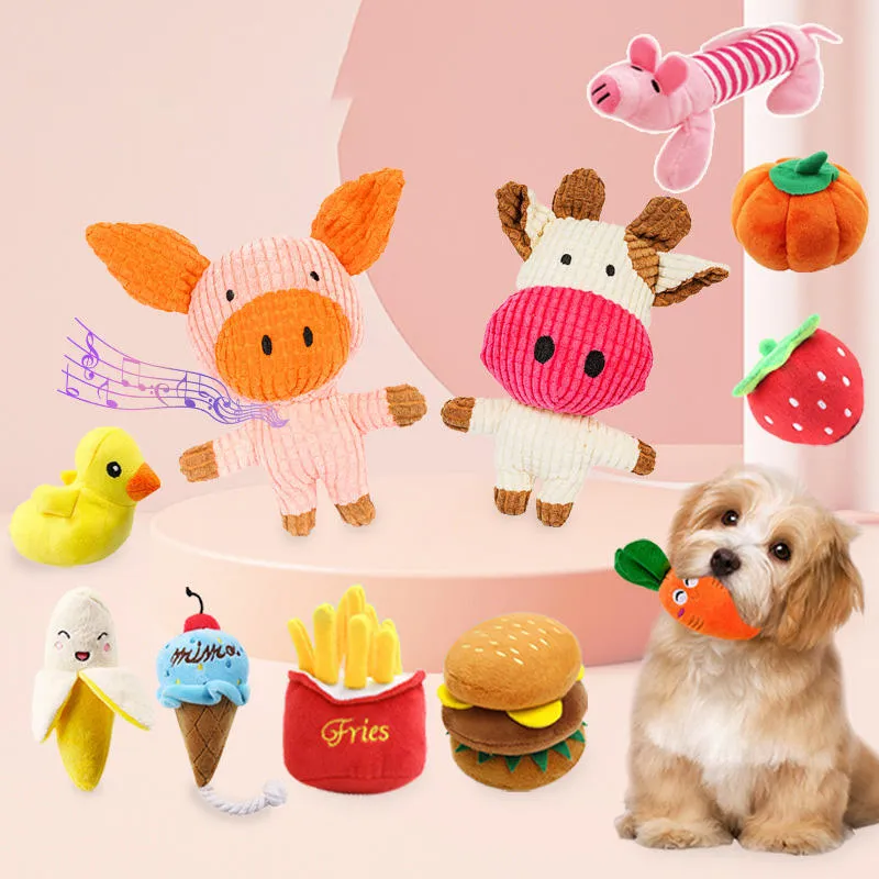 Bite-Resistant Plush Dog Toy