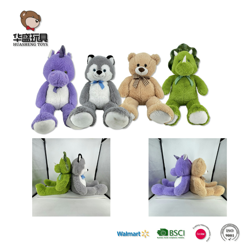 China Stuffed Animal Factory Custom Wholesale 10-100cm Popular Luxury Soft Pet Dinosaur Panda Monkey Sloth Giant Animal Teddy Bear Plush Toy for Baby