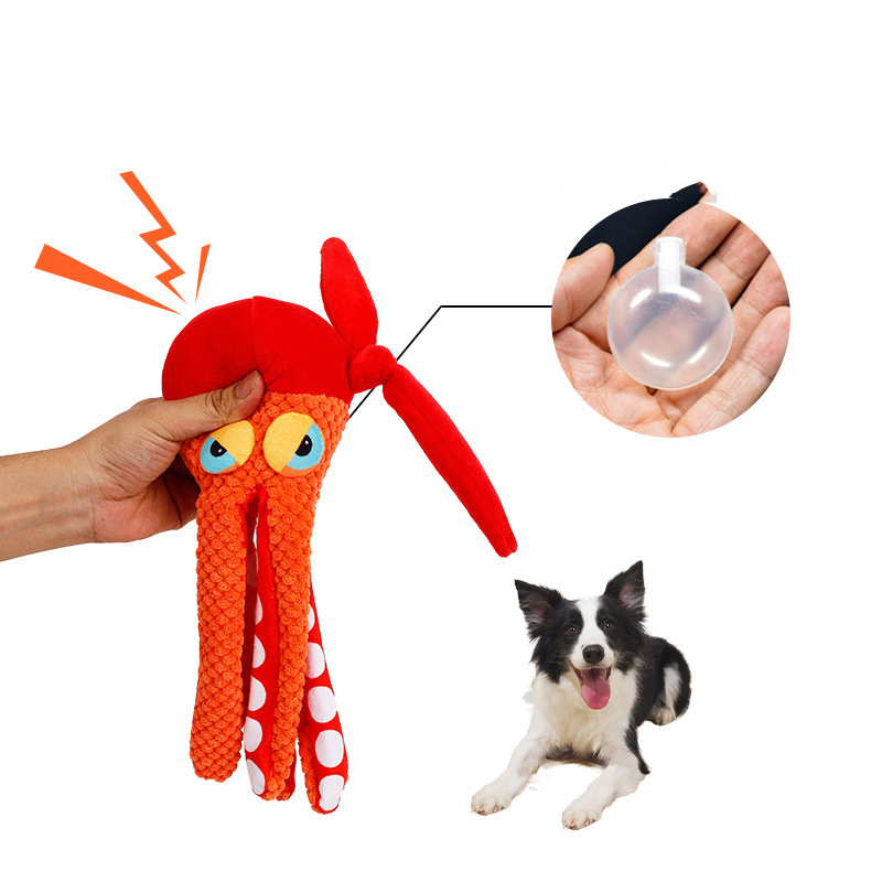 Best Selling Pet Plush Toys Octopus Dog Puzzle Bite Sound Octopus Toys
