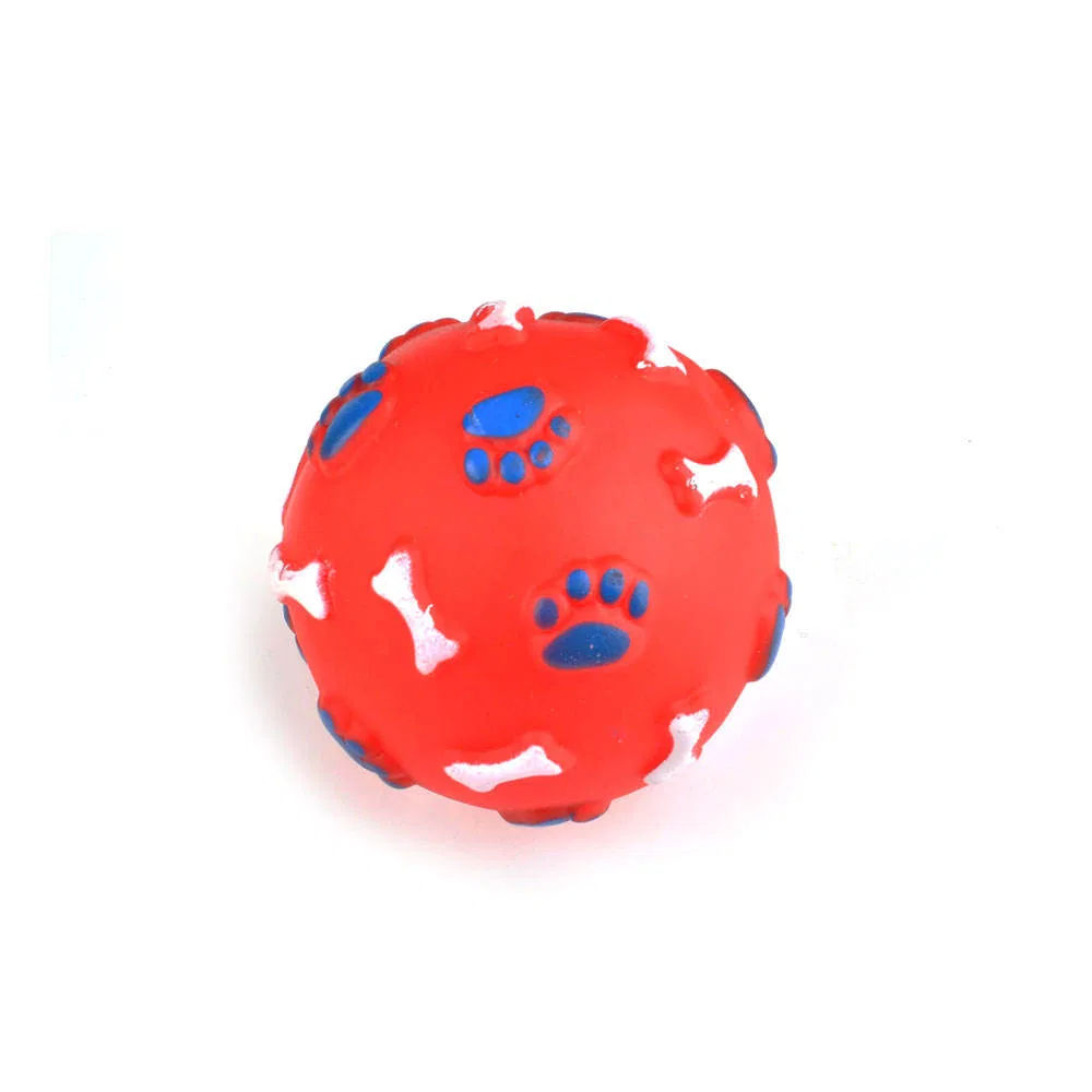 Colorful Squeaky Sound Training Biting Resistant Teeth Pet Leaking Food Dog Chew Toy Ball