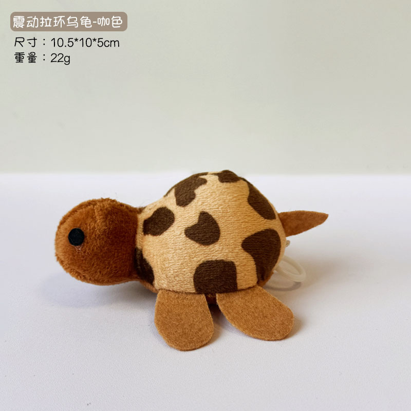 Interactive Plush Toy - Simulated Smart Catnip Vibrating Turtle, Cat Self-Entertainment &amp; Companion Pet Supply