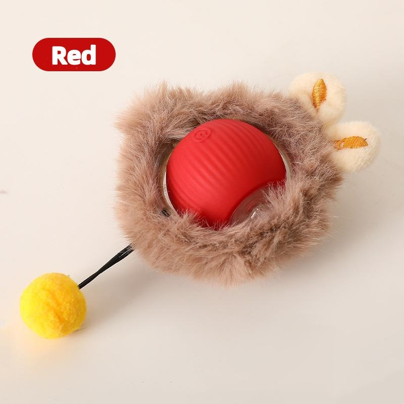 New Automatic Rolling Cat Toy for 360° Rotation Eliminate Pet Boredom Interactive