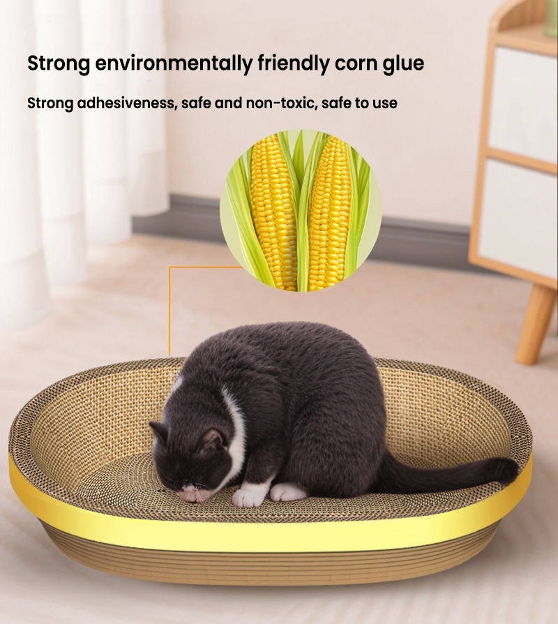 Scratching Pad Durable Corrugated Paper Pet Customized Hf-Pet 55X35X8 China Dog Toy Cat Scratching Board