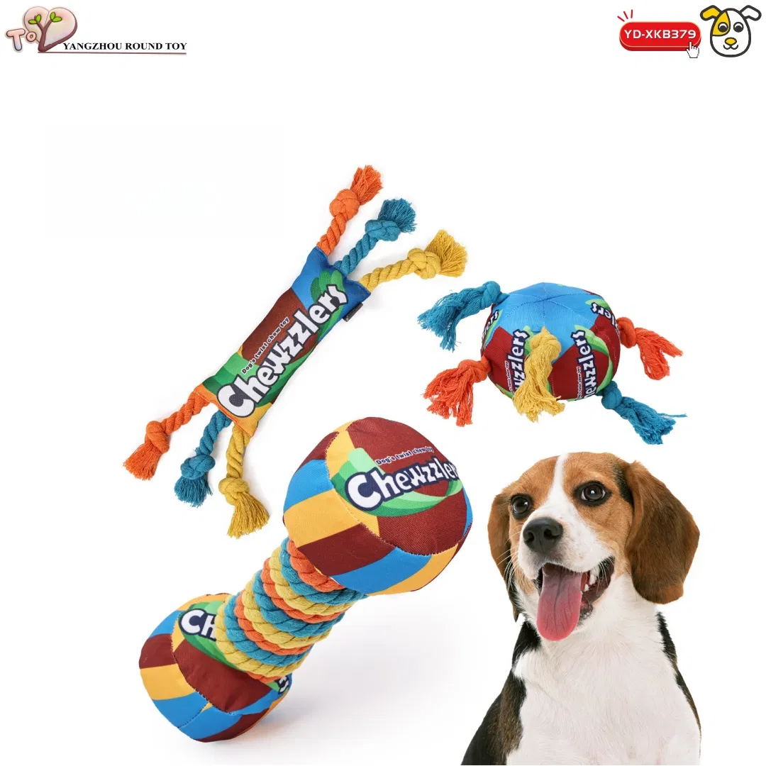 Cotton Rope Soft Dog Chewy Tug Pet Play Toys Factroy Wholesale
