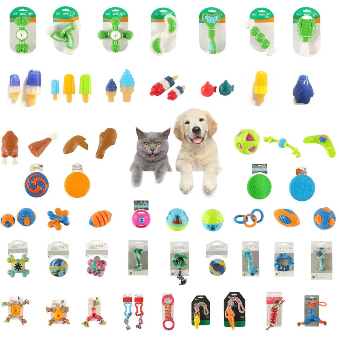 OEM Logo Durable Rubber TPR Vinyl Plush Nylon Pet Dog Toys