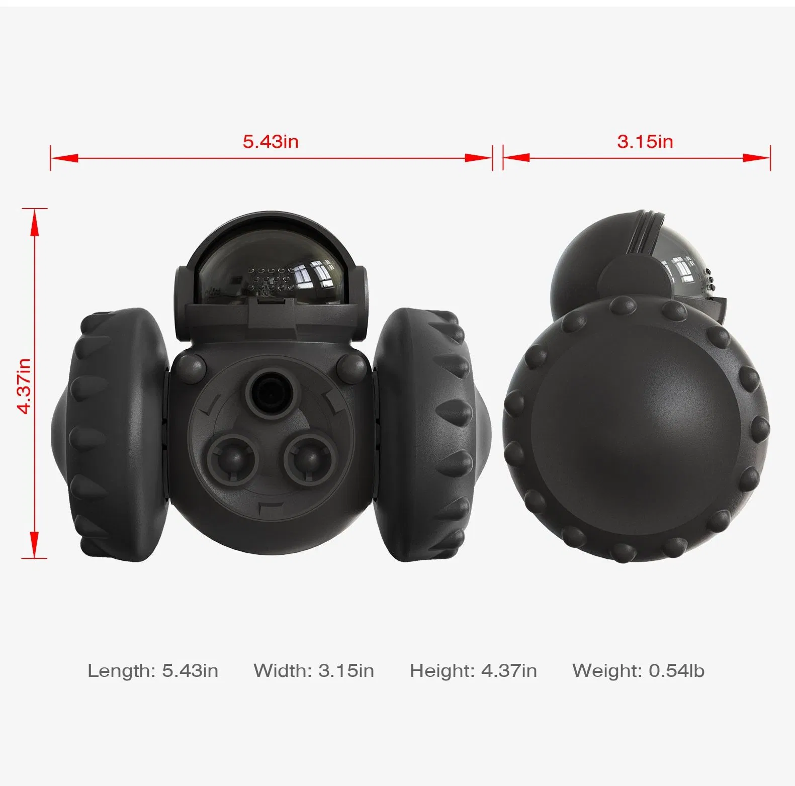 Bite Resistant Slow Feeder Treat Dispensing Robot Interactive Dog Toys-Bite Resistant Slow Feeder Treat Dispensing Dog Toys