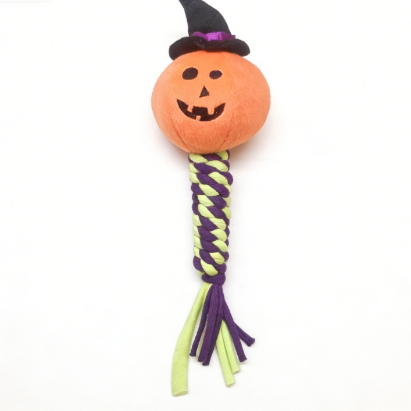 Halloween Knit Rope Dog Toy Ideal for Photo Opportunities with Pets