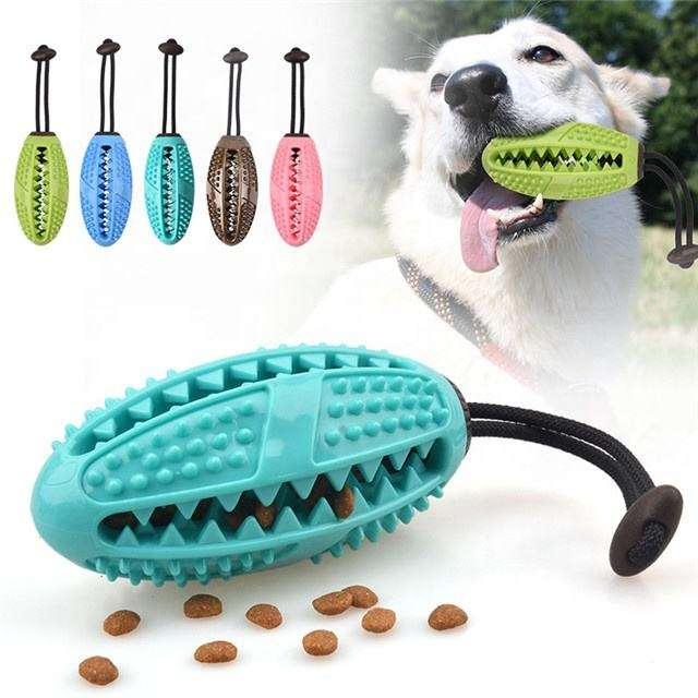 Dog Iq Treat Interactive Food Dispensing Toy Toothbrush 4-in-1 for Dog Chewing
