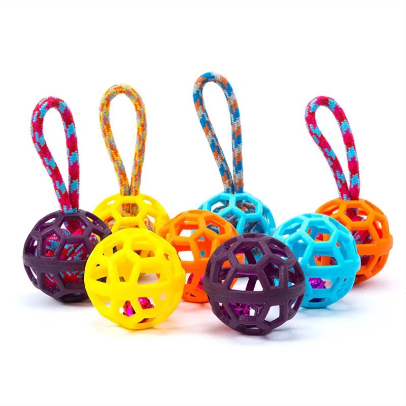 Durable Chew Proof Hollow Pet Toys Squeaky Ball Interactive Training Toys
