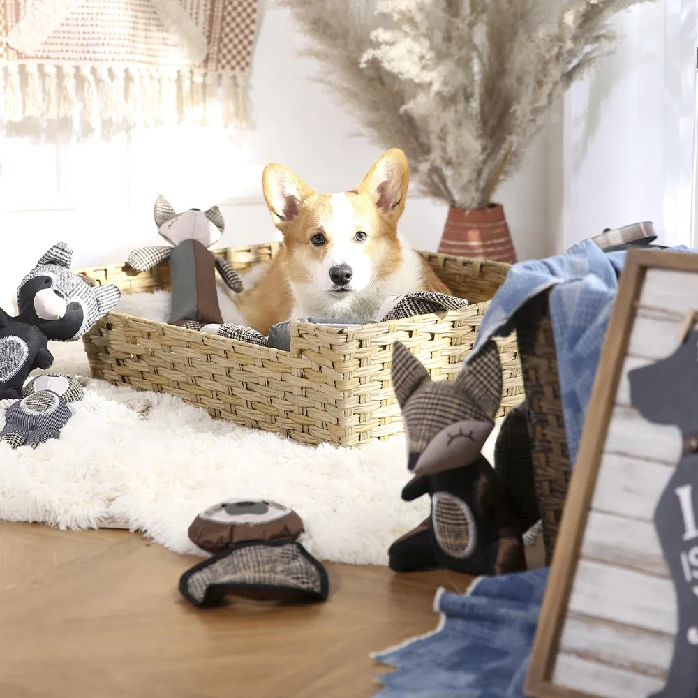 Customize Pet Toys Twill Oxford Woollen Animals Dog Teething Chew Toys