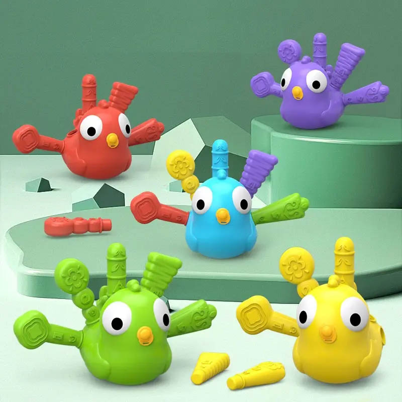 Rainbow Birds Animal Mini Puzzle Toys Children Boys and Girls Gift Kids Early Educational Toy Interesting Colorful Cute Pet Pals