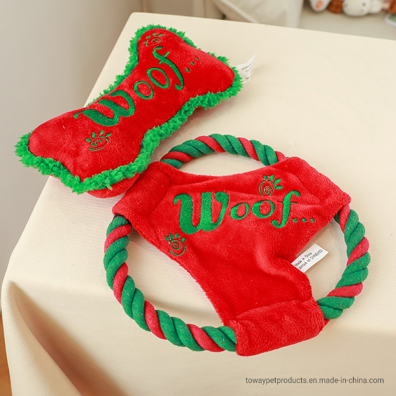 Design Pup Accessories Plush Pet Dog Training Frisbee Toys