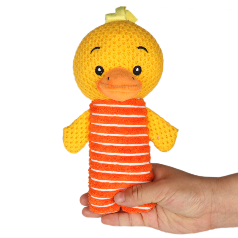 New Custom Cute Soft Duck Squeaky Plush Chewing Toy for Pet Dogs
