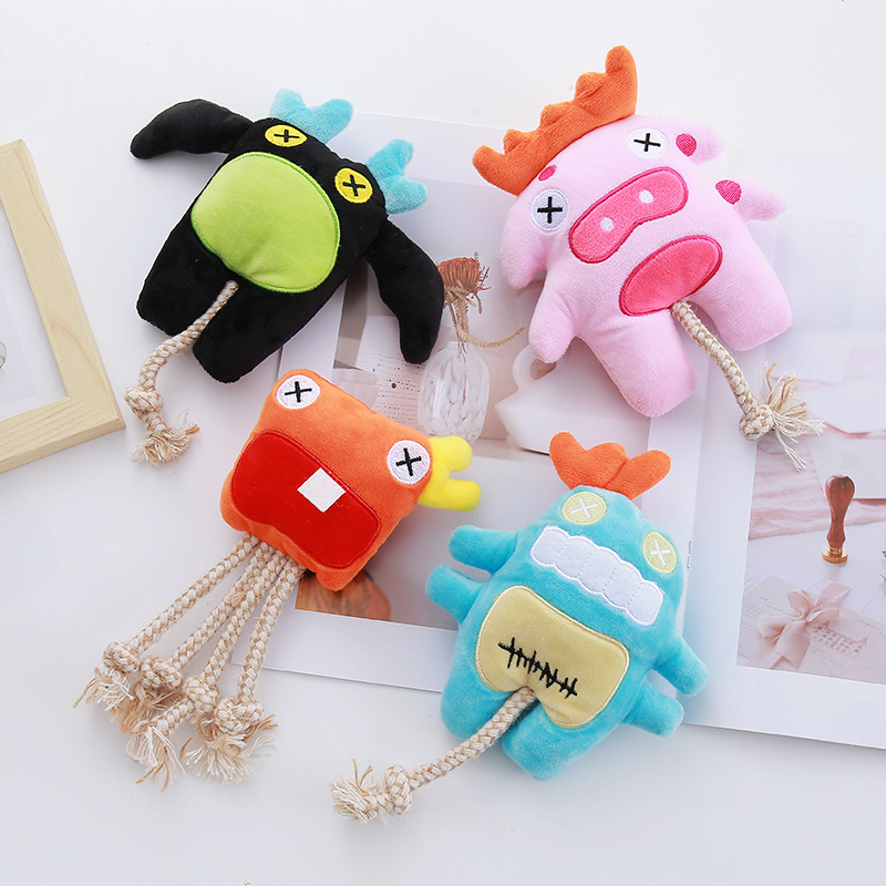 Amz New Arrvials Cotton Rope Plush Stuffed Training Pet Dog Toys