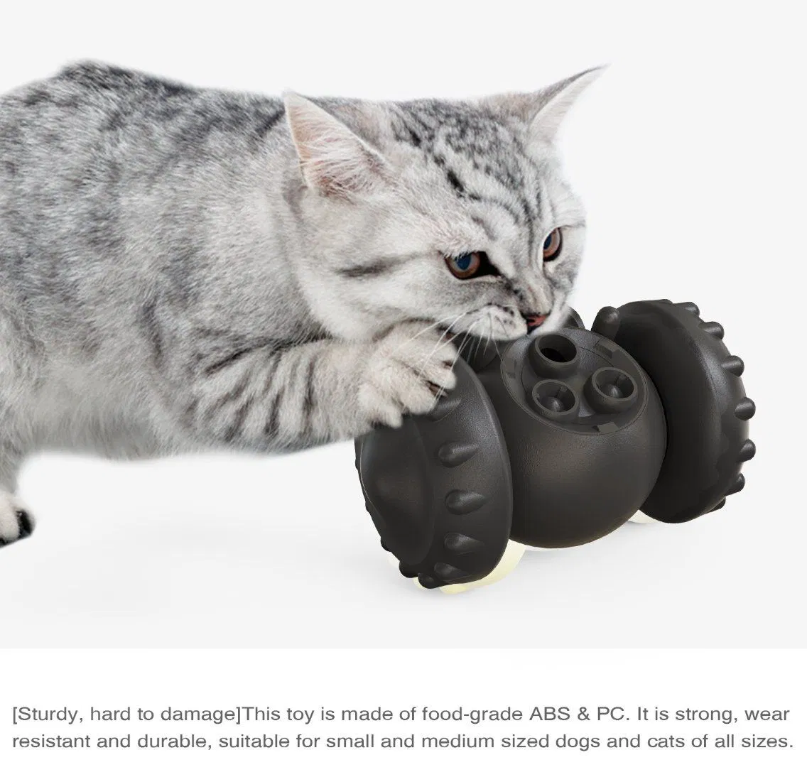 Bite Resistant Slow Feeder Treat Dispensing Robot Interactive Dog Toys-Bite Resistant Slow Feeder Treat Dispensing Dog Toys