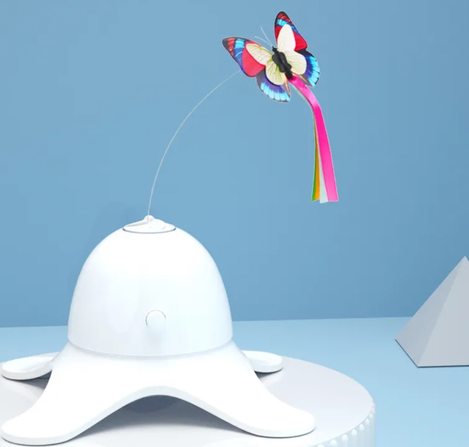 Butterfly Chattering Automatic Puzzle Cat Toy Pet Electric Toy