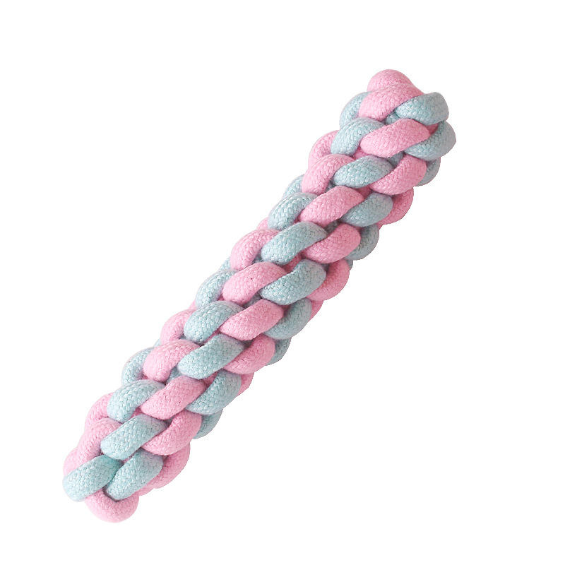 Cheap Discount Candy-Colored Teething Stick Set Woven Cotton Rope Dog Toy Pet Supplies