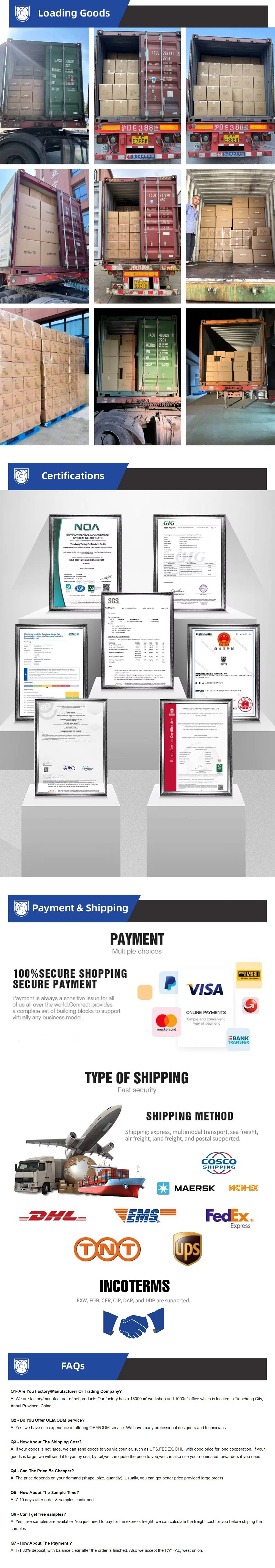 Full Product Specification Chart