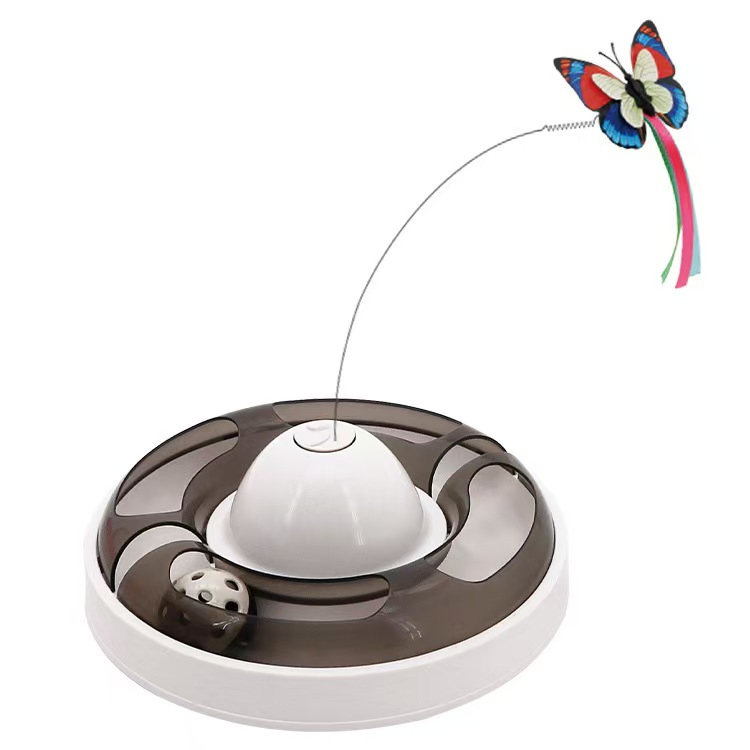 Best Selling Colorful Automatic Butterfly Interactive Pet Cat Toy