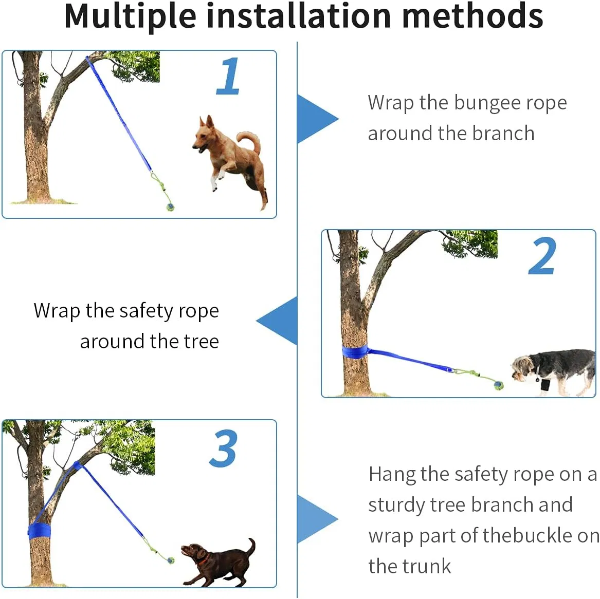 Best for Tug of War Bite Training Pull Exercise Solo Play Pet Toy