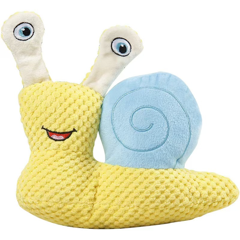 Interactive Snail Plush Toy for Pets - Safe and Engaging Fun