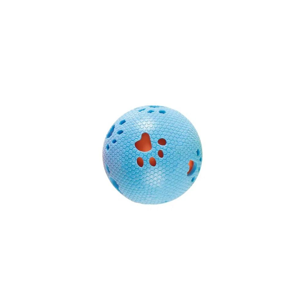 Wholesale TPR Sound and Lights Paw Print Dog Ball Durable Non-Toxic Pet Toy
