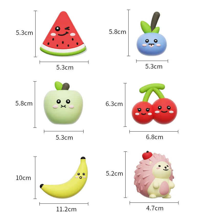 Cute Fruit Latex Durable Squeaky Pet Chew Toy