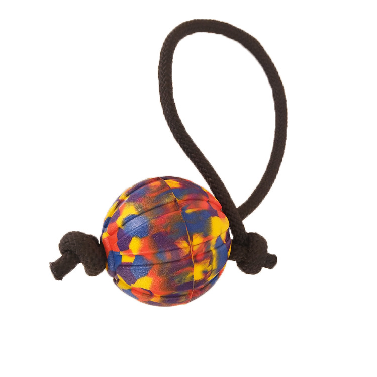 Pet Supplies Dog Tug of War Toy Pull Ring Training Belt Elastic Ball