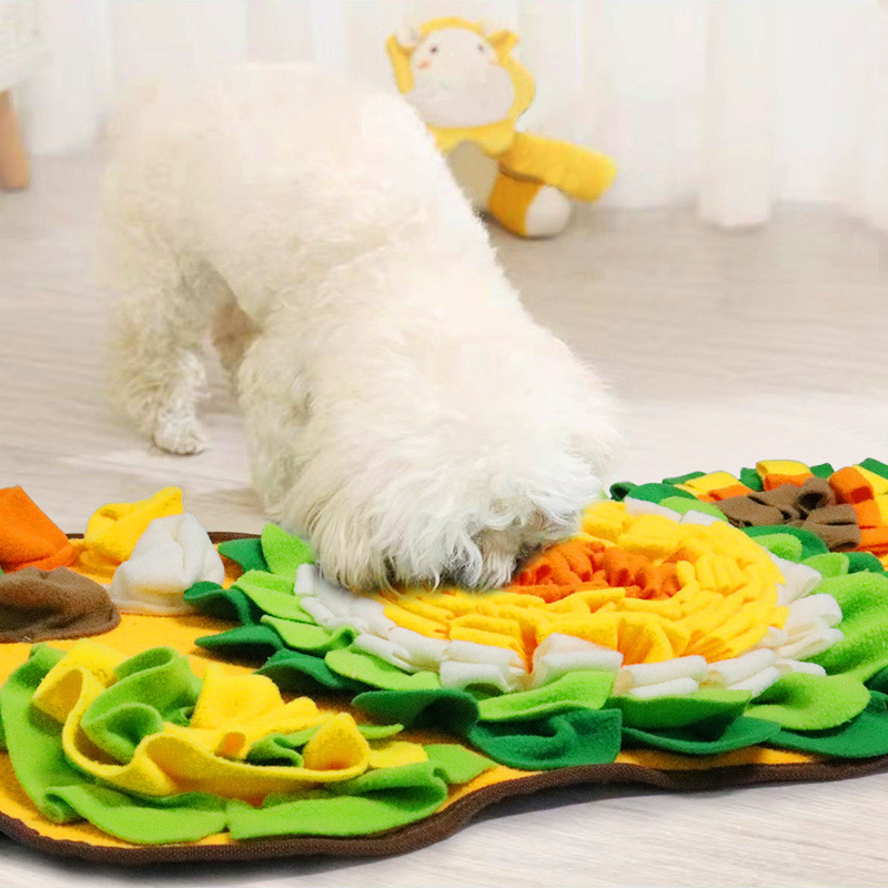 Pet-Safe Soft Pet Dog Cat Interactive Sniffing Mat Pad Food Treat Training Toy Feeder for Home Play